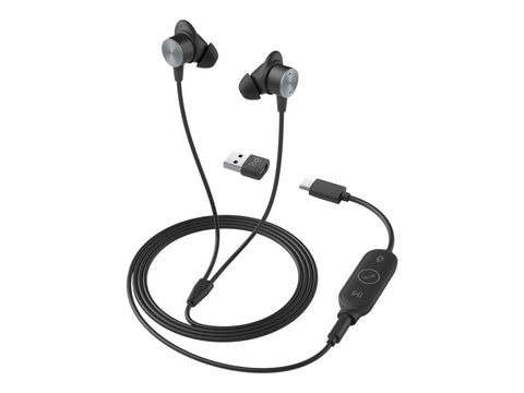 LOGITECH Zone Wired Earbuds UC - Graphite - EMEA