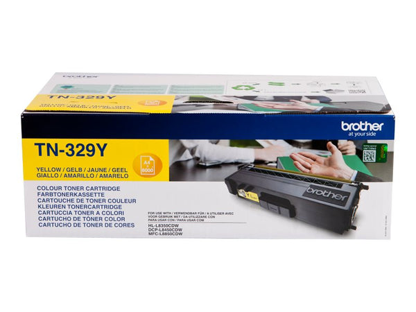 BROTHER TN-329Y cartouche de toner jaune très haute capacité 6.000 pages pack de 1