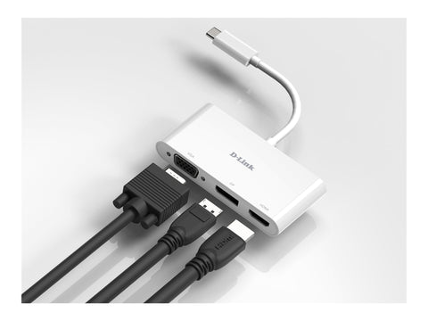 D-LINK USB-C 3-en-1 Adapter