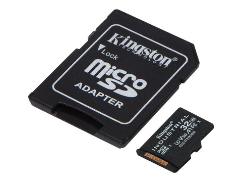 KINGSTON 32Go microSDHC Industrial C10 A1 pSLC Card + SD Adapter