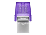 KINGSTON 64Go DataTraveler microDuo 3C 200MB/s dual USB-A + USB-C