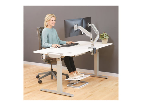 FELLOWES BRAS ARTICULE DOUBLE ECRAN EPPADUAL Silver jusqu’à 39 POUCES