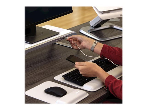 FELLOWES SUPPORT MONITEUR HANA 230V EU/UK - BLANC