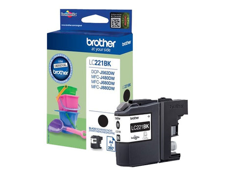 BROTHER LC221BK ink black 300 pages