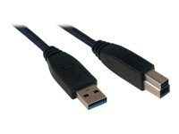 MCL Cordon  USB 3.0 type A / B mâle - 1m Noir    (P)