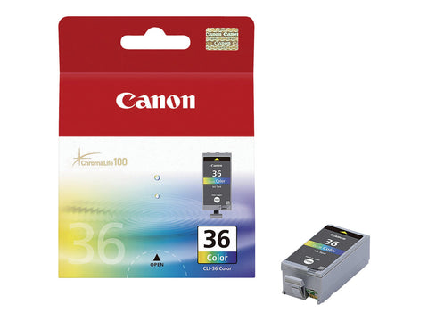 CANON CLI-36 cartouche dencre tricolore capacite standard 12ml 249 pages pack de 1