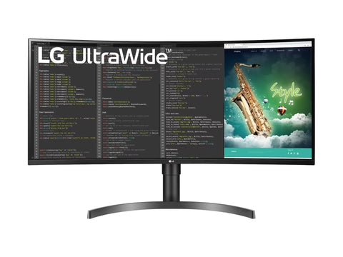 LG 35WN75CP-B 35" Écran LED - incurvé - 35" - 3440 x 1440 UWQHD @100Hz - VA - 300 cd/m² - 2500:1 - HDR10 - 5 ms 2xHDMI, DP, USB-C,HP