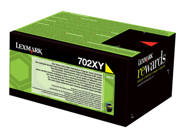 LEXMARK 702XY cartouche de toner jaune très haute capacité 4.000 pages pack de 1 retour program