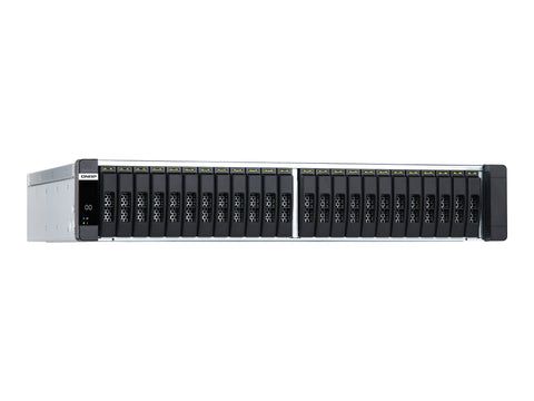 QNAP ES2486dc-2142IT-96G 24-Bay Enterprise ZFS NAS SAS 12G/6G Xeon D-2142IT 96Go RAM 7-LAN 4 SFP+ 3 RJ45 for Each Controller