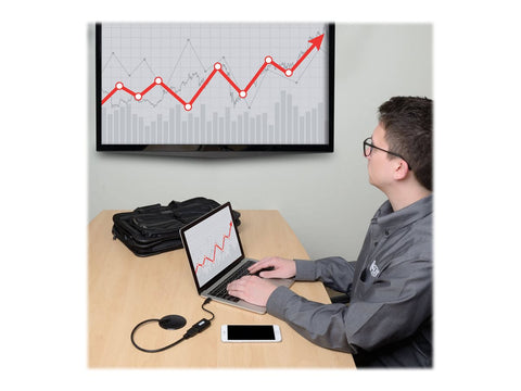 EATON TRIPPLITE USB-C to HDMI Adapter M/F - 4K 60Hz HDCP 2.2 Black