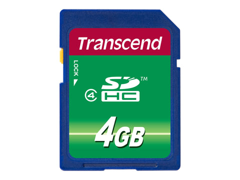 TRANSCEND Carte memoire flash 4Go Class 4 SDHC