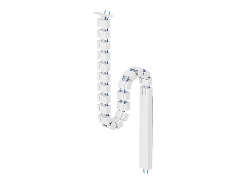 NEOMOUNTS Magnetic Cable Cover for sit/stand desk frames screw mounted magnetic channel white