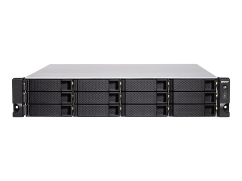 QNAP TS-1283XU-RP-E2124-8G 12-Bay NAS E-2124 8Go DDR4 12x2.5p/3.5p SATA HDD/SSD 4 GigaLan 2x10GbE SFP