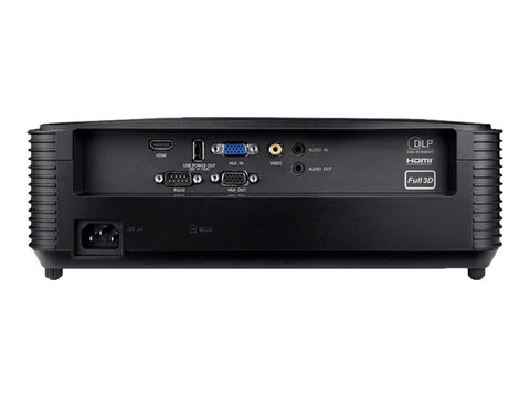 OPTOMA Projector W371 DLP WXGA 3800lm HDMI VGA Composite video Audio 3.5mm USB-A RS232