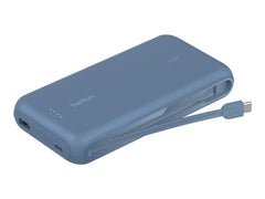 BELKIN 20k PD30w Integrated USB-C Cable Power Bank Blue