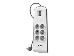 BELKIN Multiprise/Parafoudre 6 Prises 2 Ports USB