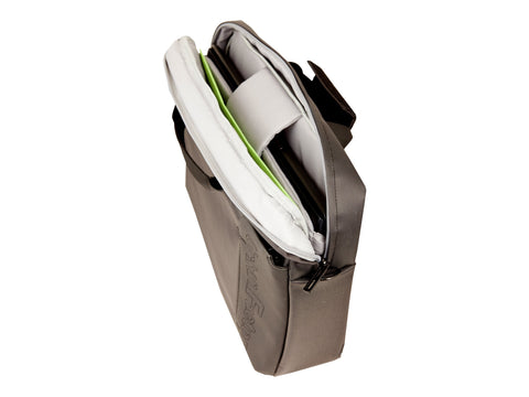 URBAN FACTORY New Generation Bag - Sacoche pour Portable 14P- Noir extérieur / Gris interieur