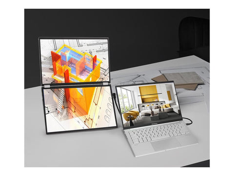 ASUS ZenScreen Duo OLED MQ149CD 14p OLED WUXGA 16:10 60Hz 400cd/m2 1ms MiniHDMI 2xUSB-C USB Hub: 4xUSB 3.2 G1 Type-A