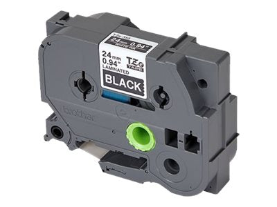 BROTHER P-TOUCH TZE-355 blanc sur noir 24mm