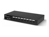 LINDY 8 Port DisplayPort 1.2 USB 2.0 KVM Switch Switches between up to 8 PCs from one display keyboard and mouse