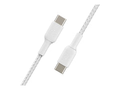 BELKIN BOOST CHARGE USB-C to USB-C Cable Braided 2m White