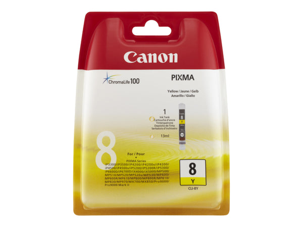 CANON CLI-8Y cartouche dencre jaune capacite standard 13ml pack de 1