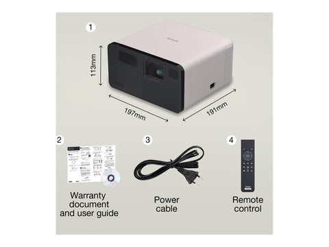 EPSON EF-21W Laser Projector 1.000lm Full HD 3LCD Technology