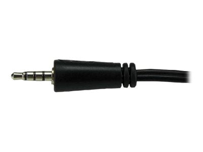 MCL Adaptateur audio jack 3.5mm 4 contacts pour micro et casque - 20cm