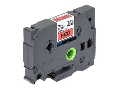 BROTHER P-TOUCH TZE-421 noir sur rouge 9mm