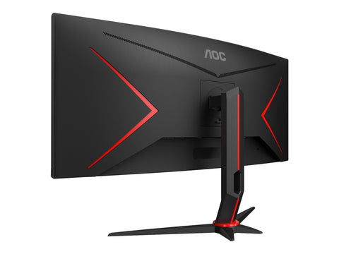 AOC CU34G2XP/BK 34p 3440x1440 VA 180hz High adjustable Stand HDR400 Freesync Premium USB HUB 4x3.0 2xDP 2xHDMI