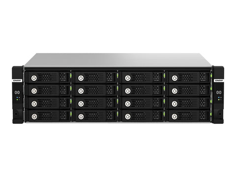 QNAP TL-R1620Sdc 16-bay 3U rackmount SAS 12Gbps JBOD expansion enclosure with SAS expander 12Gbps SAS/SATA 6Gbps drives