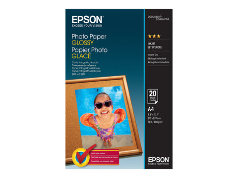 EPSON S042538 Photo  papier brillant 200g/m2 A4 20 feuilles pack de 1