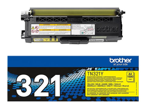 BROTHER TN-321Y cartouche de toner jaune capacité standard 1.500 pages pack de 1