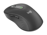 LOGITECH Signature M650 L Mouse large size optical 5 buttons wireless Bluetooth 2.4 GHz Bolt USB receiver graphite