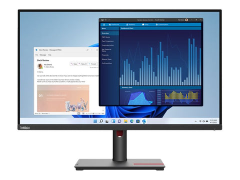 LENOVO ThinkVision T27p-30 27p Monitor with ThinkVision MC60 webcam HDMI