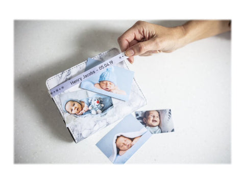 BROTHER Ruban tissus Noir sur Blanc 12mm (4m)