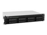 SYNOLOGY RS1221RP+ 8-Bay NAS-Rackmount AMD Ryzen V1500B quad-core 2.2GHz 4Go DDR4 up to 32Go RJ-45 4x1GbE 2xUSB 3.2 1xeSATA