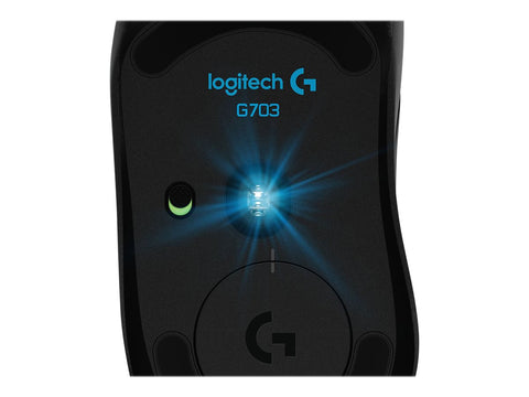 LOGITECH Wireless Gaming Mouse G703 LIGHTSPEED with HERO 16K Sensor Mouse optical 6 buttons wireless wired USB 2.4 GHz USB
