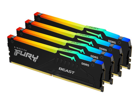 KINGSTON FURY Beast 128Go 5200MT/s DDR5 CL40 DIMM Kit of 4 RGB XMP