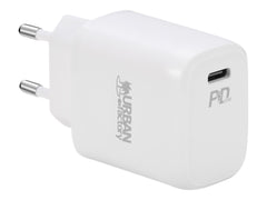 URBAN FACTORY 20W USB-C wall charger 1X 3A EU plug White