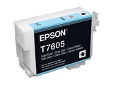 EPSON T7605 cartouche dencre cyan haute capacité clair 25,9ml 2390 pages pack de 1