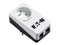 EATON Multiprises parafoudre 10A Protection Box 1 prise FR avec protection de ligne Tel/Internet Port USB