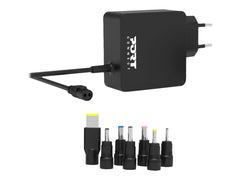PORT DESIGNS Universal Power Adapter For Notebooks Up To 45W EU Plug 7 Universal Detachable Tips