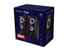 TRUST Enceintes JAVV 2.0 RGB noire