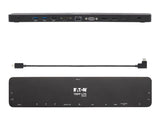 EATON TRIPPLITE USB-C Dock Triple Display 4K HDMI & DP VGA USB 3.2 Gen 1 USB-A/C Hub GbE 100W PD Charging
