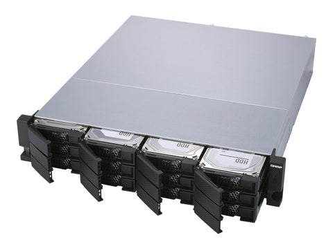 QNAP TL-R1200S-RP 12-bay 2U rackmount SATA JBOD expansion unit redundant PSU