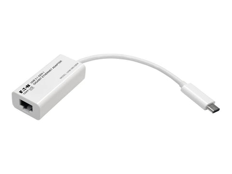 EATON TRIPPLITE USB-C to Gigabit Network Adapter Thunderbolt 3 Compatibility White