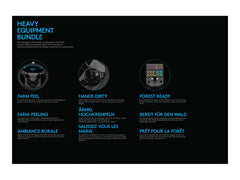 LOGITECH Heavy Equipment G-Series wheel and pedals set wired for PC