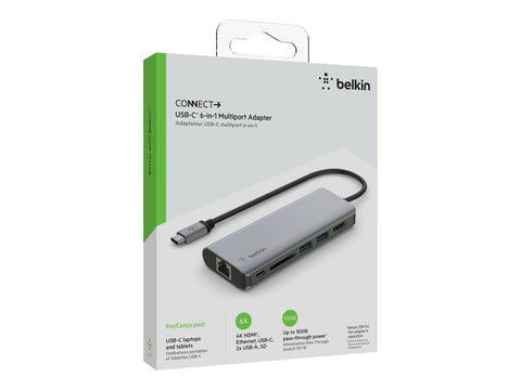 BELKIN USB-C 6-in-1 Multiport Adapter