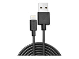 LINDY 3m USB to Lightning Cable black Charge and sync Cable for iPhone iPad & iPod